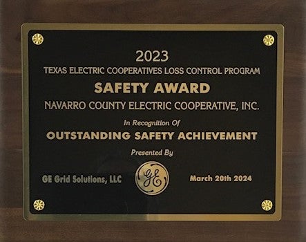 GE Safety Achievement Award 2020